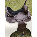 CSSB11 Rose Tooled Barrel Saddle - Country Scene Saddlery and Pet Supplies