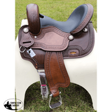 CSSB12 Horn less Barrel Saddle with Diamond Edging - Country Scene Saddlery and Pet Supplies