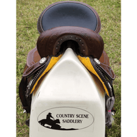 Cssb12 Horn Less Barrel Saddle With Diamond Edging