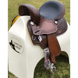 CSSB12 Horn less Barrel Saddle with Diamond Edging - Country Scene Saddlery and Pet Supplies