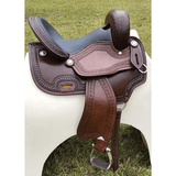 CSSB12 Horn less Barrel Saddle with Diamond Edging - Country Scene Saddlery and Pet Supplies