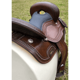 CSSB12 Horn less Barrel Saddle with Diamond Edging - Country Scene Saddlery and Pet Supplies