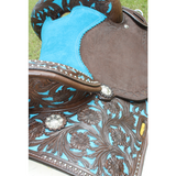CSSB17 Hand Painted Floral Barrel Saddle - Country Scene Saddlery and Pet Supplies