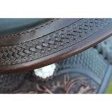 CSSB19 Basket/ Floral Tooled Barrel Saddle - Country Scene Saddlery and Pet Supplies