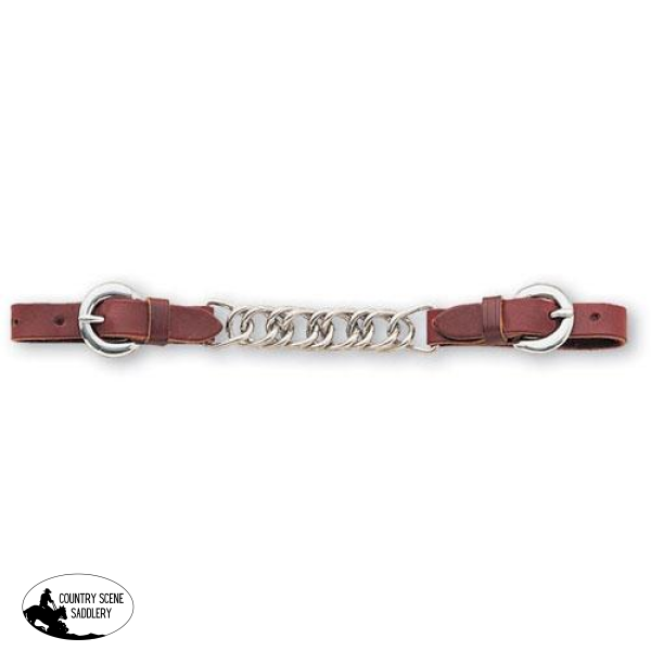 New! Curb Strap Latigo Leather With Stainless Steel Chain
