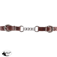Curb Strap Latigo Leather With Stainless Steel Chain Links