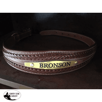 Custom Engraved Leather Dog Collar.