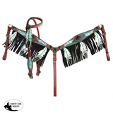 New! Cut- Out Teal Painted Feather.~