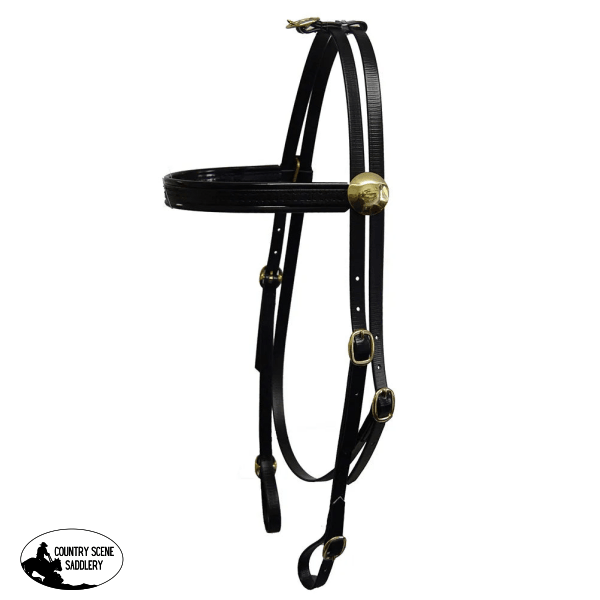 Deluxe Race Bridle Brass Breastplates