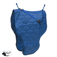 New! . Posted*diamond Quilted Heavy Nylon Saddle Carrier. Comes Complete With Carrying Strap. Blue /