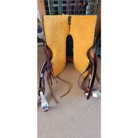 Double S 2 Tone Combination Ranch Saddle Cutter. 6.5 Inch Wide