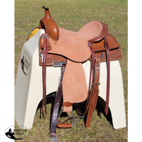 Double S 2 Tone Combination Ranch Saddle Cutter. 6.5 Inch Wide