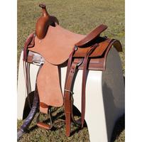 Double S 2 Tone Combination Ranch Saddle Cutter. 6.5 Inch Wide