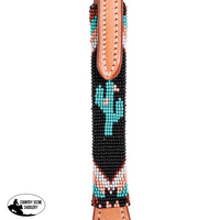 Double S Beaded Cactus One Ear Headstall