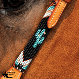 Double S Beaded Cactus One Ear Headstall