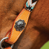Double S Beaded Cactus One Ear Headstall - Country Scene Saddlery and Pet Supplies