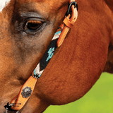 Double S Beaded Cactus One Ear Headstall - Country Scene Saddlery and Pet Supplies