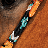 Double S Beaded Cactus One Ear Headstall - Country Scene Saddlery and Pet Supplies