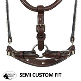 Double S Beaded Silver Plated Show Halter With Lead - Country Scene Saddlery and Pet Supplies