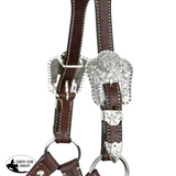 Double S Beaded Silver Plated Show Halter With Lead - Country Scene Saddlery and Pet Supplies