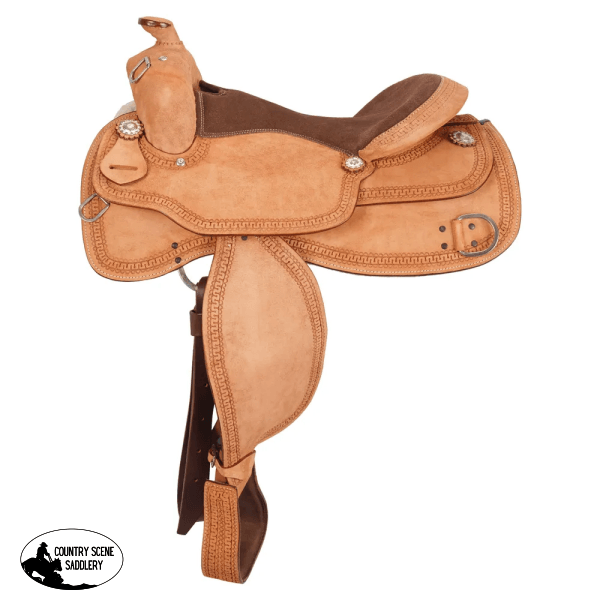 Double S Limited Edition Running W Roughout Work Saddle Western