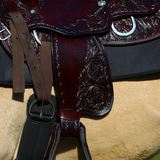 New! Double S Open Range Saddle Posted.*