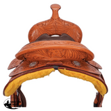 Double S Outlaw Youth Tooled Saddle II - Country Scene Saddlery and Pet Supplies