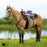 Double S Painted Feather Barrel Saddle - Country Scene Saddlery and Pet Supplies