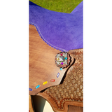 Double S Painted Feather Barrel Saddle - Country Scene Saddlery and Pet Supplies