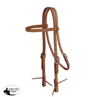 New! Double & Stitched Harness Leather Straight Brow Bridle
