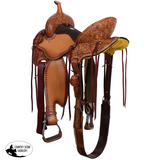 Double T Abilene Barrel Style Saddle - 15 Inch - Barrel