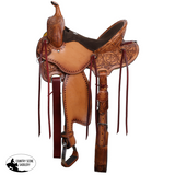 Double T Abilene Barrel Style Saddle - 15 Inch - Barrel