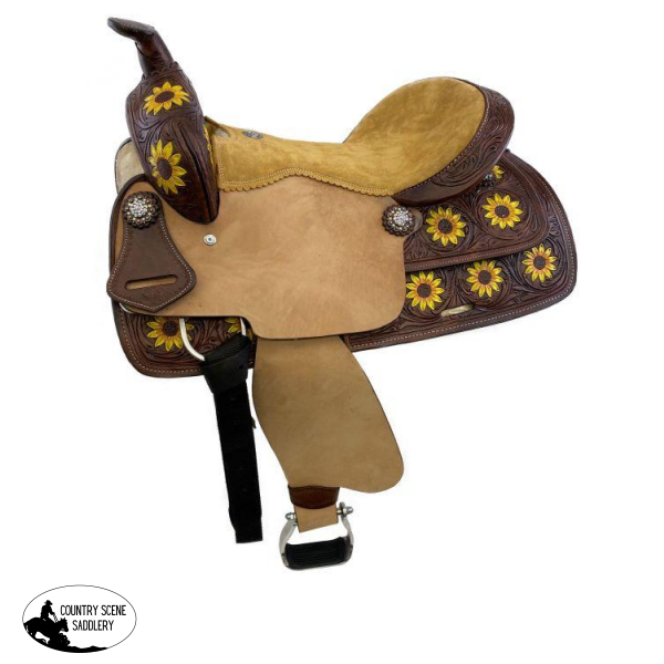 New! Double T Barrel Sunflower Saddle 15 And 16 ~ Posted.*