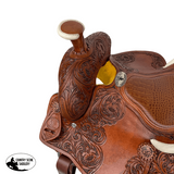 Double T Blooming Lilies Roper Style Saddle - 12 Inch Saddle