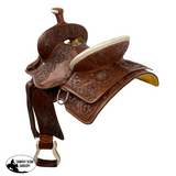 Double T Blooming Lilies Roper Style Saddle - 12 Inch Saddle