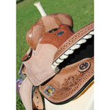 Double T Brown Filigree Top Grain Leather - Country Scene Saddlery and Pet Supplies