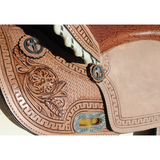 Double T Brown Filigree Top Grain Leather - Country Scene Saddlery and Pet Supplies