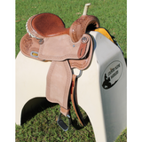 Double T Brown Filigree Top Grain Leather - Country Scene Saddlery and Pet Supplies