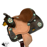 Double T Buckaroo Barrel Style Saddle Set - 12 Inch Semi - Country Scene Saddlery and Pet Supplies