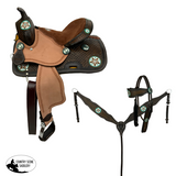 Double T Buckaroo Barrel Style Saddle Set - 12 Inch Semi - Country Scene Saddlery and Pet Supplies
