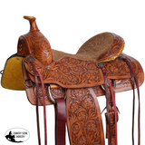 Double T Classic Stitch Sheridan Roper Style Saddle - 16 Inch - Barrel