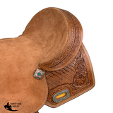 Double T Daisy Drifter Barrel Style Saddle - 16 Inch - Country Scene Saddlery and Pet Supplies