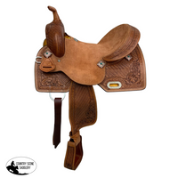 Double T Daisy Drifter Barrel Style Saddle - 16 Inch - Country Scene Saddlery and Pet Supplies