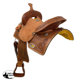 Double T Daisy Drifter Barrel Style Saddle - 16 Inch - Country Scene Saddlery and Pet Supplies