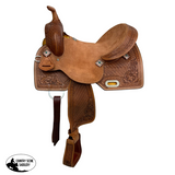 Double T Daisy Drifter Barrel Style Saddle - 16 Inch - Country Scene Saddlery and Pet Supplies