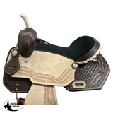 Double T PrariePlume Barrel Racer Saddle - 16 Inch - Country Scene Saddlery and Pet Supplies