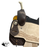Double T PrariePlume Barrel Racer Saddle - 16 Inch - Country Scene Saddlery and Pet Supplies