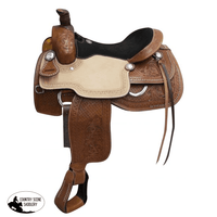 Double T Roper Style Saddle With Suede Leather Seat.