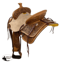 Double T Rustler’s Rose Roper Style Saddle - 13 Inch Saddle