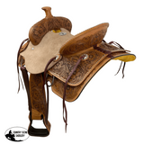 Double T Rustler's Rose Roper Style Saddle - 13 Inch - Country Scene Saddlery and Pet Supplies